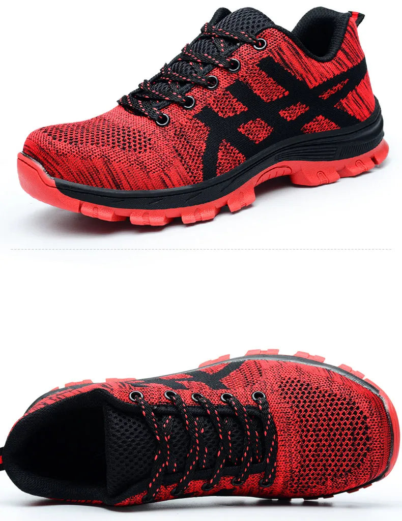 Work Sneakers Men Indestructible Steel Toe Work Shoes Safety Boot Men Shoes Anti-puncture Breathable Working Shoes For Men 48 50