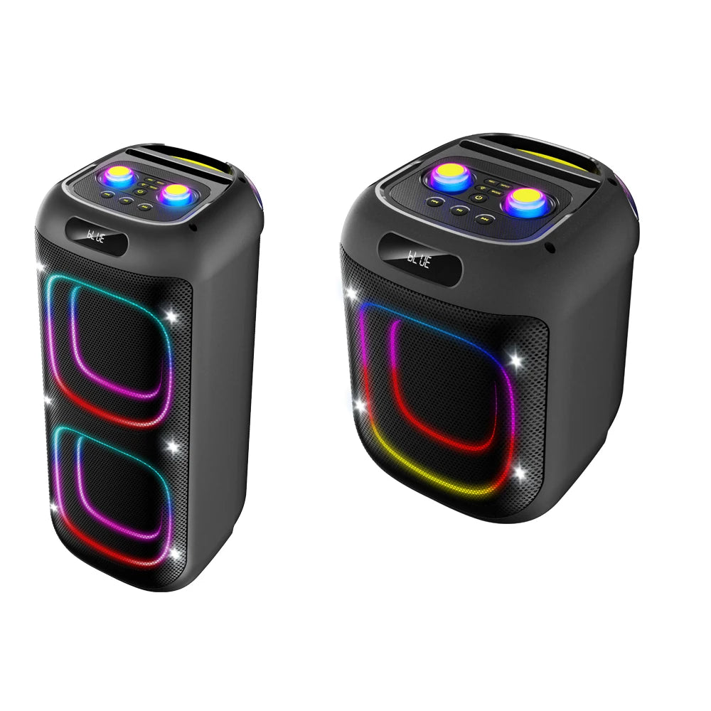 RGB PartyBox 40W Power Wireless Bluetooth Party Speaker Sound Equipment for Home & Studio Sound System With Microphone