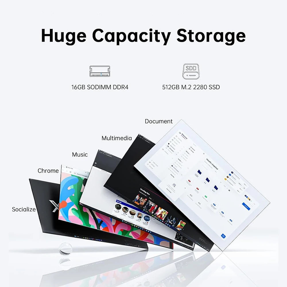 In Stock Cheapest Portable Ultrathin 14inch 6GB 128/256/512GB 1TB SSD Brand New Laptop Computer Notebook Portable Student Laptop