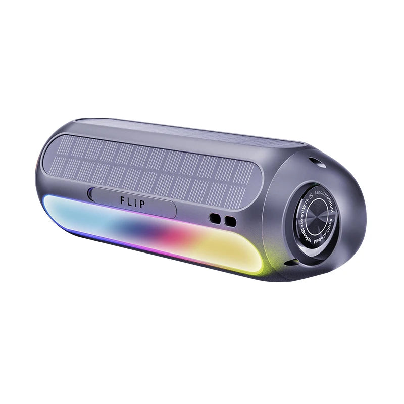 Portable Golf Solar Speaker Wireless Blue-tooth Magnetic Speakers with RGB Lighrt,IPX6 Waterproof Outdoor Golf Cart Speakers