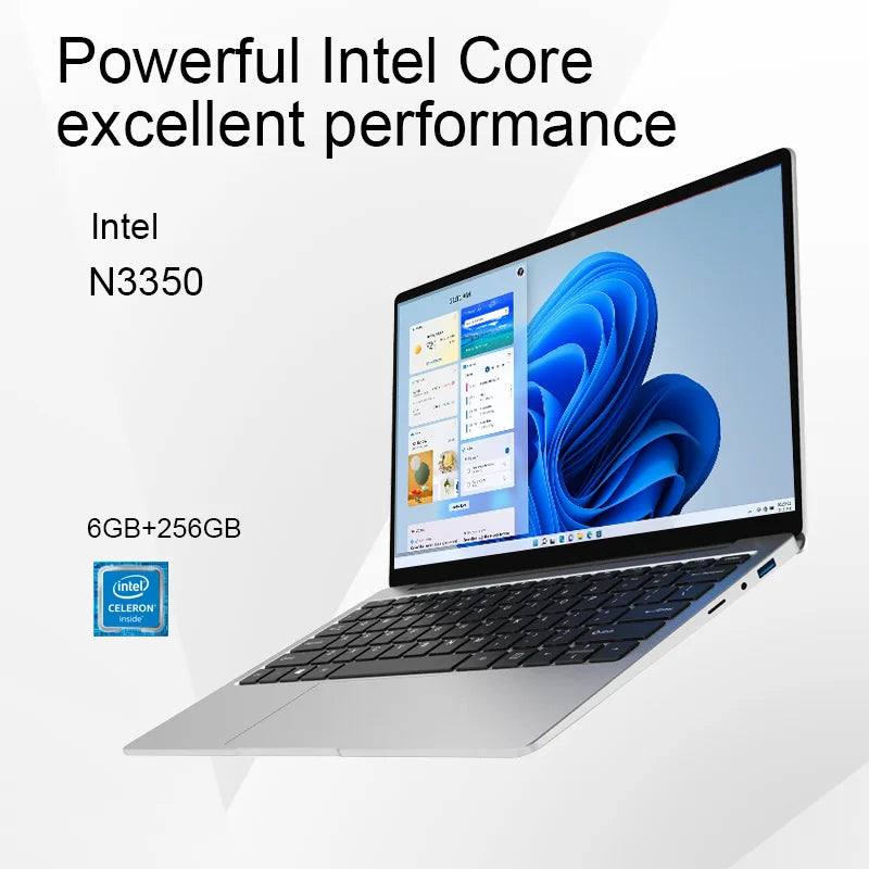 Brand New Laptops 14 Inch N3350 N5095 N95 6/8/16/32GB 64GB 128GB 256GB 512GB 1TB Cheap Student Laptop Computer Business Notebook