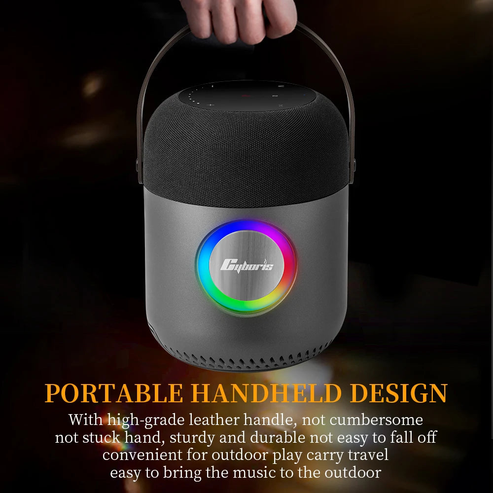 X9 Super Wireless Speaker 100W Ultra-capacity Battery, Touch-Activated Subwoofer & High-Fidelity Sound, Portable Handheld Design