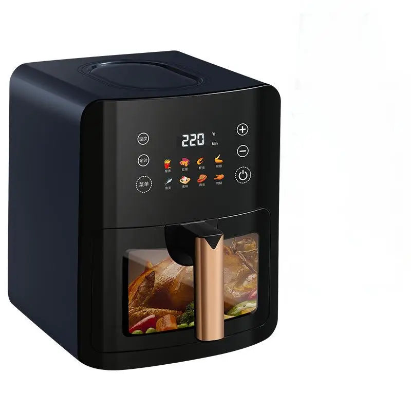 Intelligent Home 5L Large Capacity Digital Air Fryer Oven Multifunctional Electric LCD Display Touch Grill for Cooking Baking