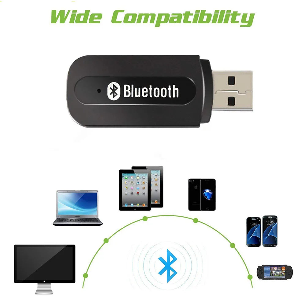 Bluetooth Adapter Receiver Mini USB Wireless Audio Adapter Bluetooth Music Receiver & Adapter Home/Car Sound System