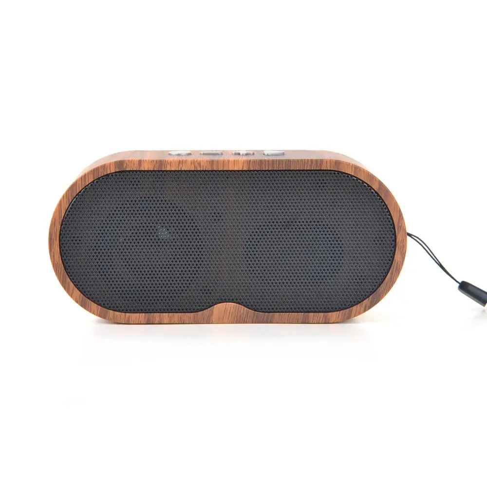 New Design Outdoor Small Speaker Retro Wireless Wooden Bluetooths Speaker With HD Sound FM Radio