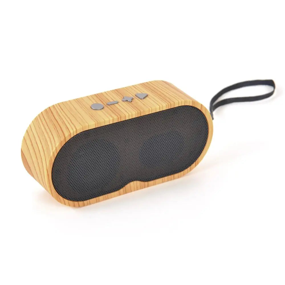 New Design Outdoor Small Speaker Retro Wireless Wooden Bluetooths Speaker With HD Sound FM Radio