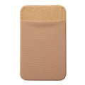 Fashion Leather Card Holder Elastic Solid Adhesive Sticker for Cell Phones Pocket Wallet Case with Convenient Cell Phone Pocket