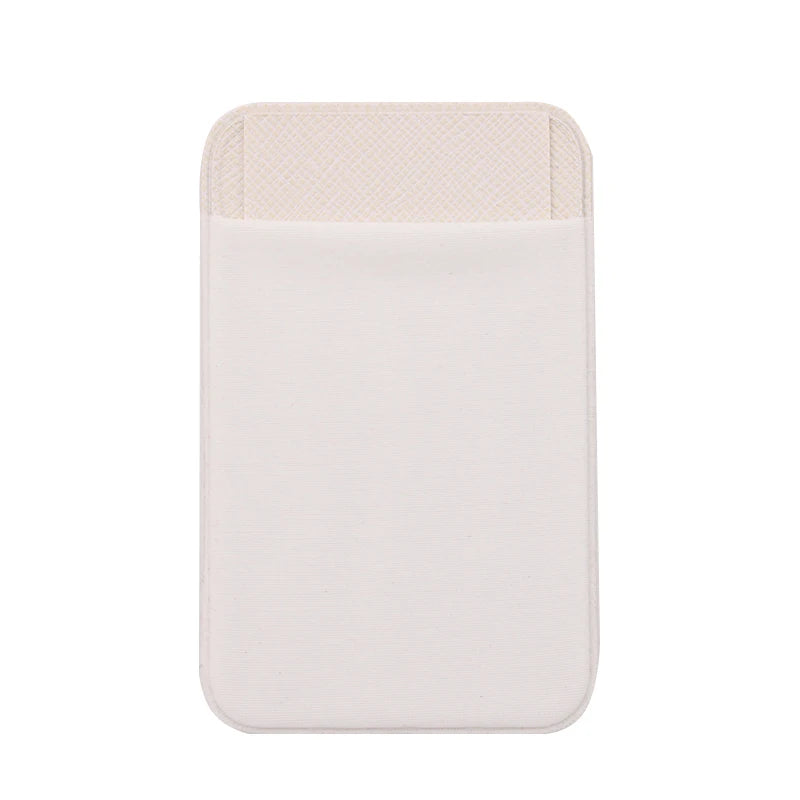Fashion Leather Card Holder Elastic Solid Adhesive Sticker for Cell Phones Pocket Wallet Case with Convenient Cell Phone Pocket