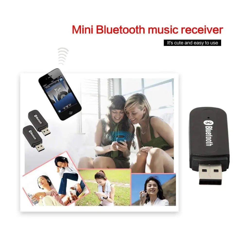 Bluetooth Adapter Receiver Mini USB Wireless Audio Adapter Bluetooth Music Receiver & Adapter Home/Car Sound System