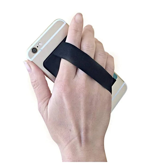 Fashion Leather Card Holder Elastic Solid Adhesive Sticker for Cell Phones Pocket Wallet Case with Convenient Cell Phone Pocket