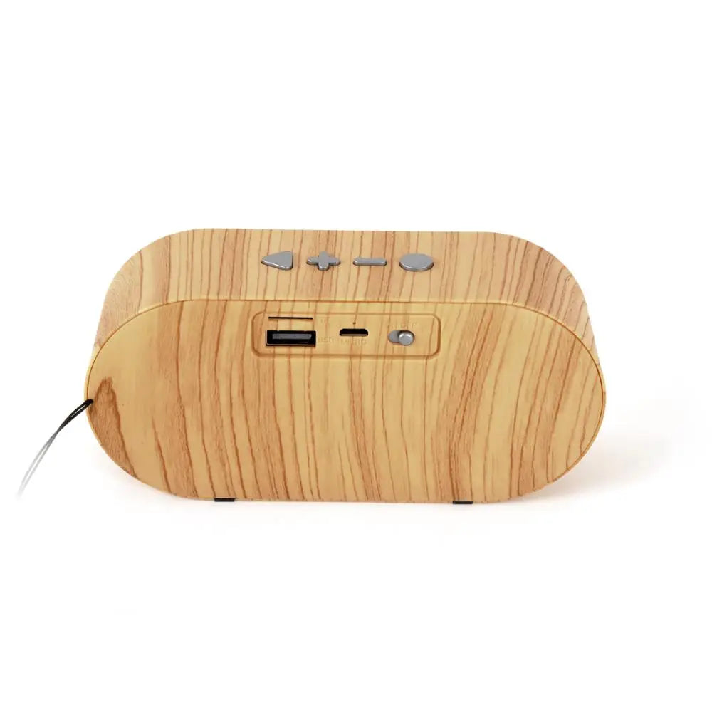 New Design Outdoor Small Speaker Retro Wireless Wooden Bluetooths Speaker With HD Sound FM Radio
