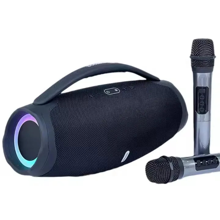 Microphone Big Boombox3 LED Wireless 20W Speaker Portable RGB Lighting Speaker KTV Karaoke Handle for Home Gift Party Microphone