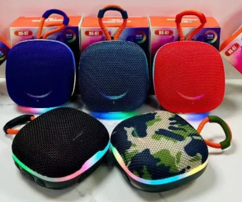 Ready Stock High Quality Factory Promotion Gift Mini Outdoor Portable Wireless Subwoofer Sound Box Fabric BT Portable Speaker
