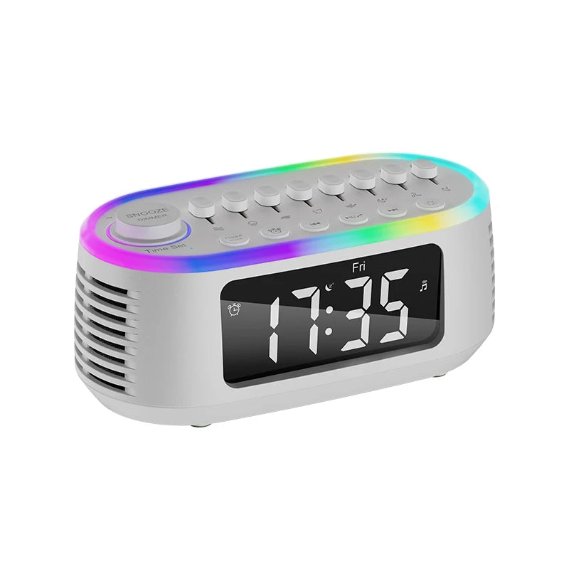 Cyboris T13 Portable White Noise Speaker 20W Wireless with 8 Relaxing Sounds LED Alarm Clock Audio Sleep Aid Function