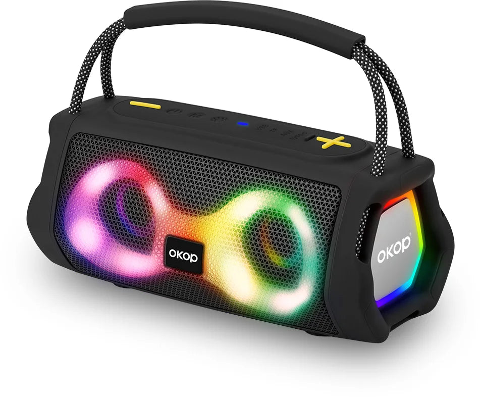OKOP812 Wholesale Portable Handle High-Power RGB LED Subwoofer for Speaker with Ultra-Long Battery Life for Outdoor Use