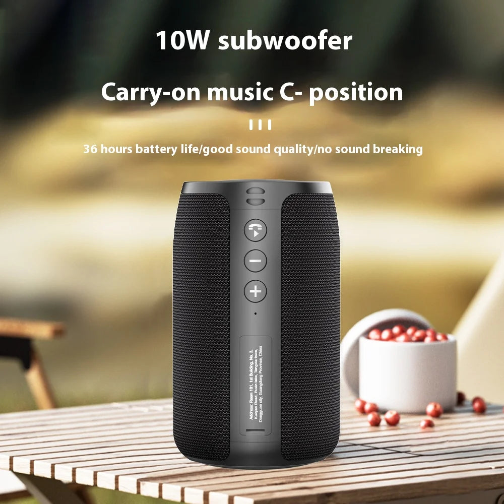 Custom Mini Portable for Bluetooth Speaker Best Sound Quality Subwoofer with LED for Outdoor Parties USB Power Source