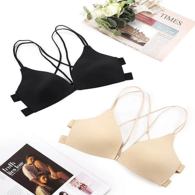 Women Bra And Panties Set Sexy Backless Set Sexy G-String Seamless Bra Thong Sexy Lingerie Set Top Underwear Intimates