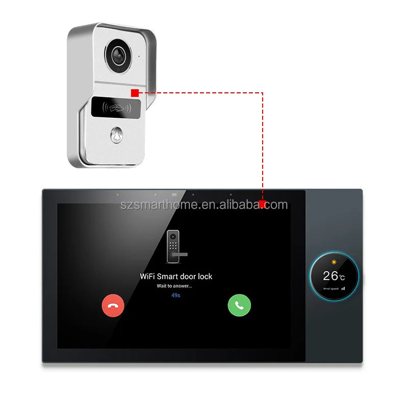 8-Channel Smart Home Theater System 10-Inch Touch Screen Wall Power Tuya Zigbee 4G 32G Control Panel Wireless System Music