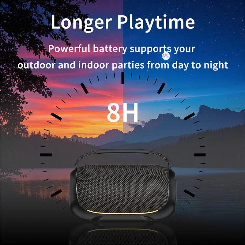 High Quality 40 W 4000 MAh for Bluetooth Speaker RGB Plastic Amplifier for Outdoor Indoor Use Compatible Mobile Explosive