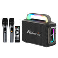 X13 Karaoke Machine with Two Microphones, 200W Portable Wireless Speaker with Microphone Karaoke PA System RGB LED TWS for Adult