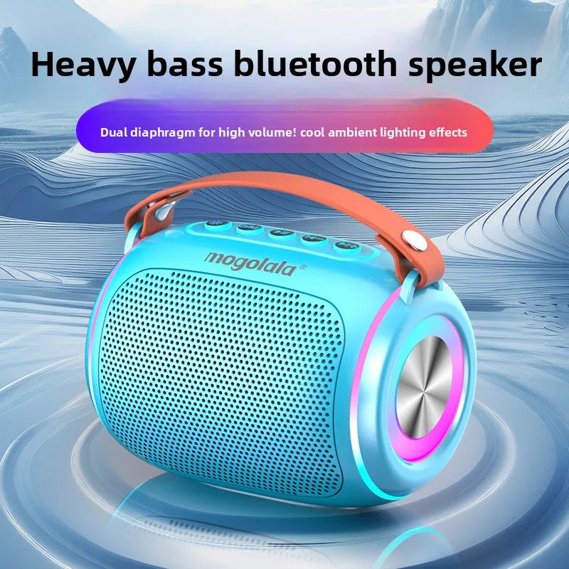High Volume Long Battery Life Bluetooth Speaker Heavy Bass for Home Outdoor Use Easy Carry Wireless Speaker 10m Range