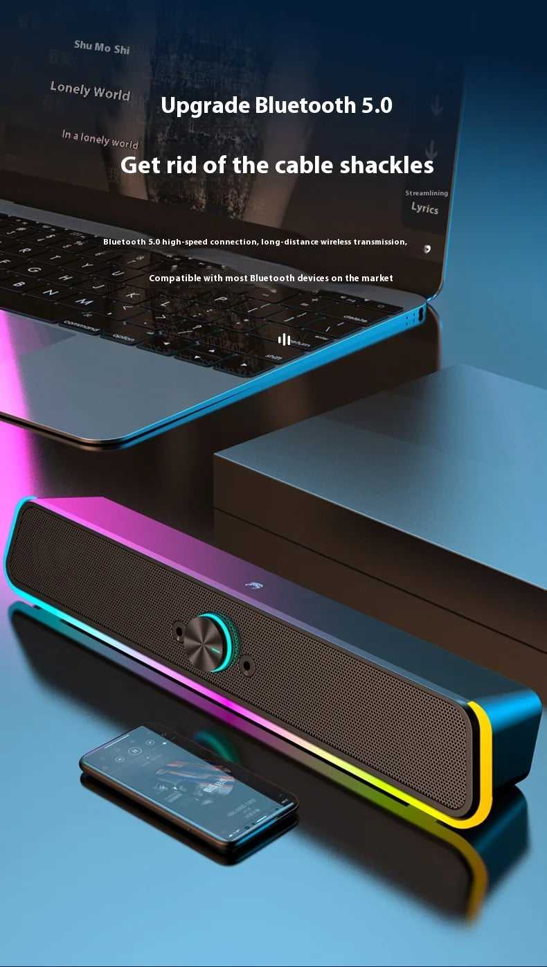 Wholesale RGB Gaming Desktop Computer Speakers Wired for Laptop
