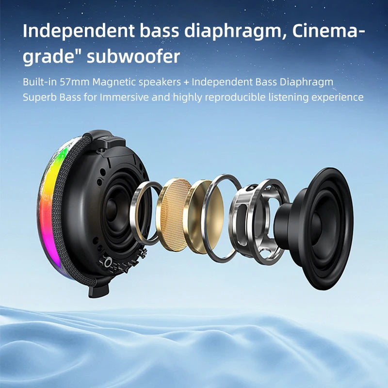 High Quality RGB Loudspeaker Waterproof Portable Party Speaker Powerful Bass Wireless Blue Tooth Speaker