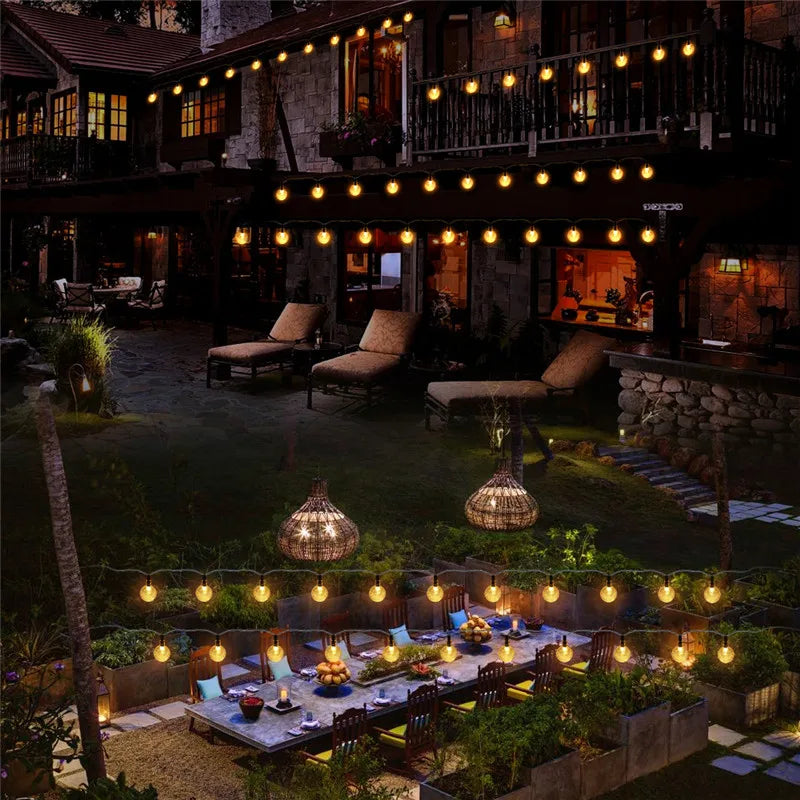String Light Solar 100 LEDs Fairy Lights Outdoor Garden Wedding Decoration Lamp 12M/13M IP65 Waterproof Garland Furniture Light
