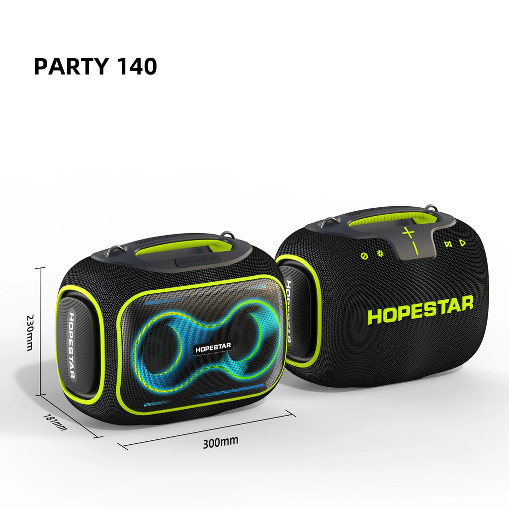 HOPESTAR Party140 Portable Wireless Speaker Stereo Audio System Waterproof Home System Subwoofer Caixa De Som Speaker With Mic