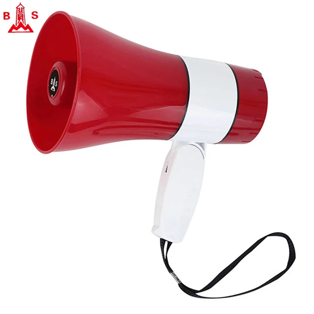 High Electroacoustic Fidelity Portable Rechargeable Megaphone Foldable Handheld Loudspeaker