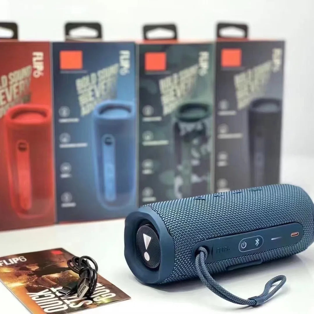 Flip6 Speaker Mini Portable 10W Wireless Music Player Waterproof Outdoor Sport Boombox Speakers for Home Gift Partybox Flip Box