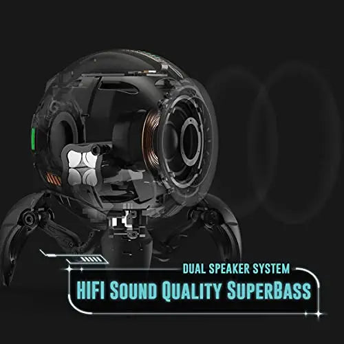 GravaStar Mars G1 Pro Bluetooth Speaker, Deep Bass and High-quality Stereo Sound, 15 Hours of Playback Time 6 RGB Lighting Modes
