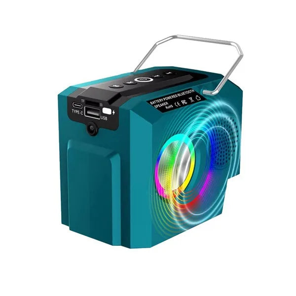 10W Bluetooth Speaker Fit for Milwaukees 18v M-18 Battery Portable Small Wireless Speaker for Camping Home and Party