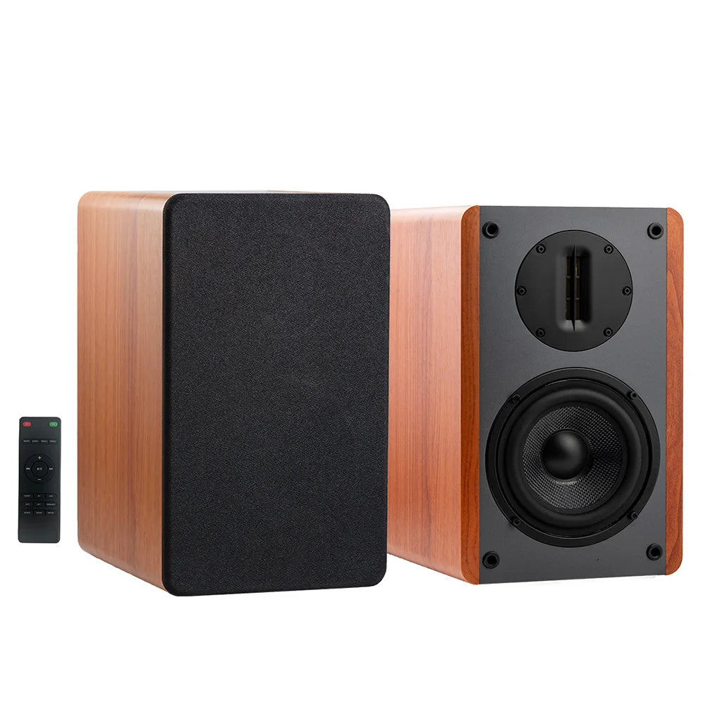 Samtronic Hi-Fi Mini Bluetooth Bookshelf Speaker with Bass Control Desktop Stereo Audio System for Home Theater System