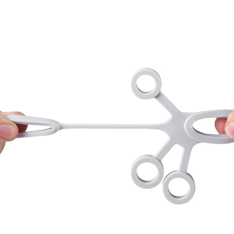 Hand Gripper Silicone Finger Expander Exercise Hand Grip Wrist Strength Trainer Finger Exerciser Resistance Bands Fitness Massag