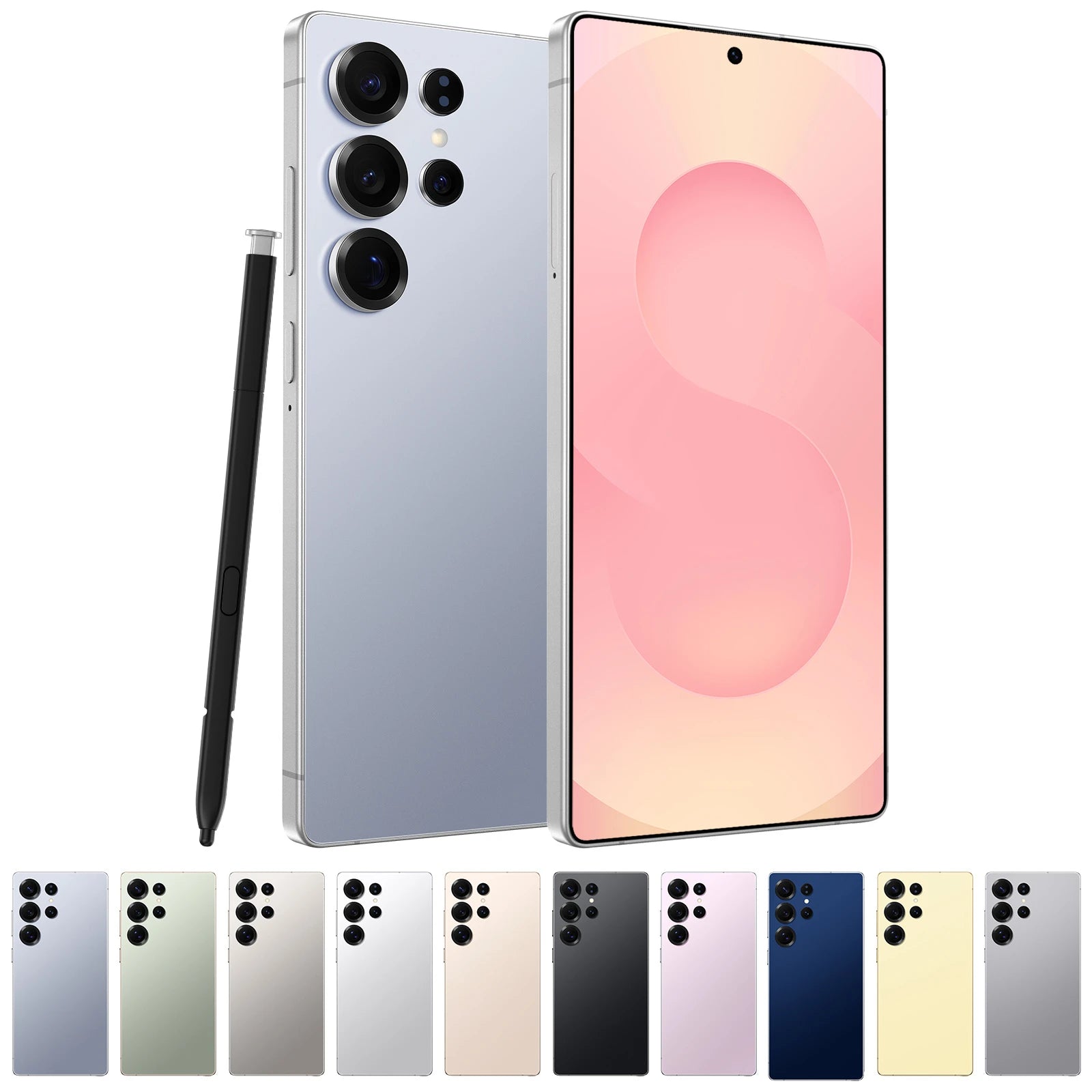 Free Shipping Hot Selling S24 S25 5g Smartphone 108mp Rear Camera 128gb/256gb/512gb/1tb Storage Hd Screen Wholesale Cell Phones