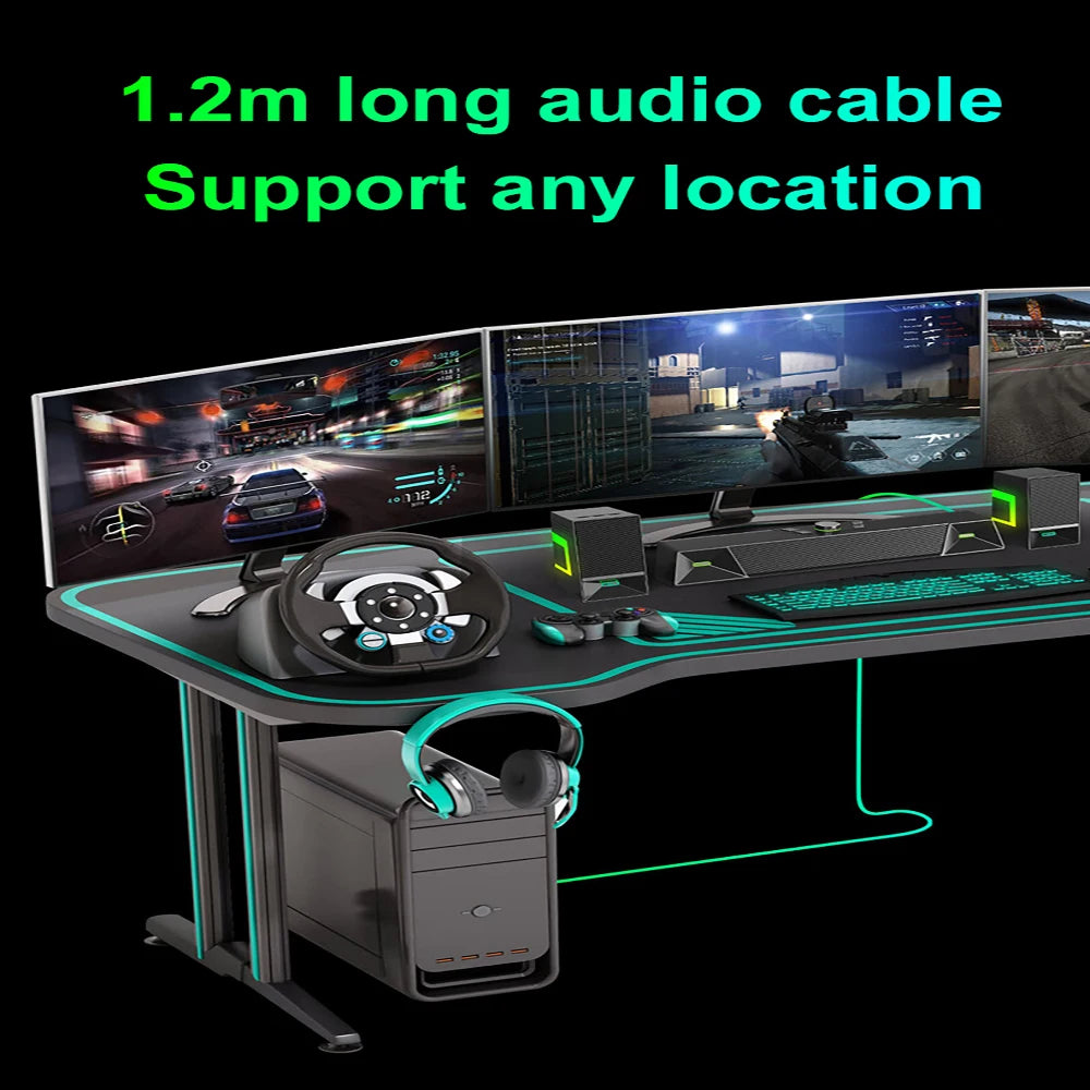 2.1CH Bluetooth Gaming Soundbar With External Independent Subwoofer Small Size Plastic Cabinet