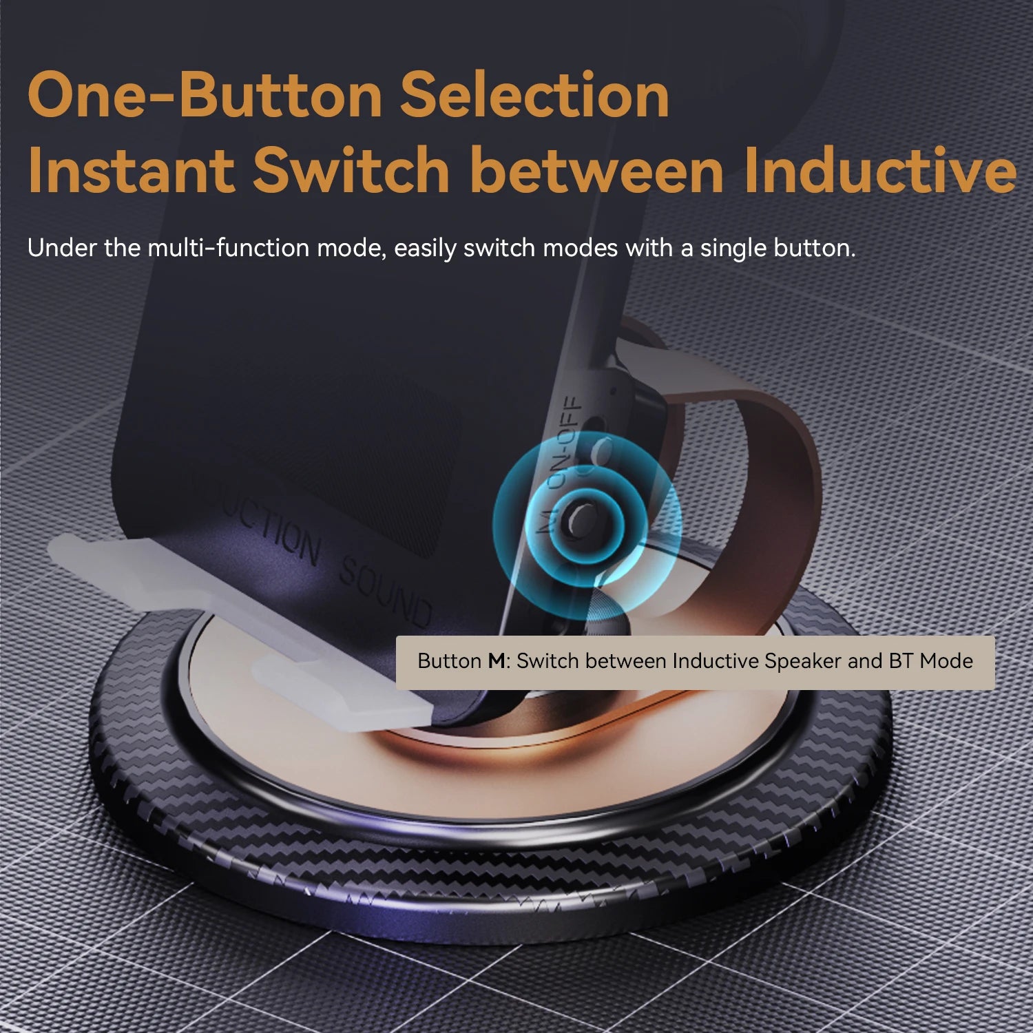 H58 Sensing Model Elder Phone Speaker 360 Degree Rotation Stand BT Speaker Creative Gift Customizable OEM Stock Battery Powered