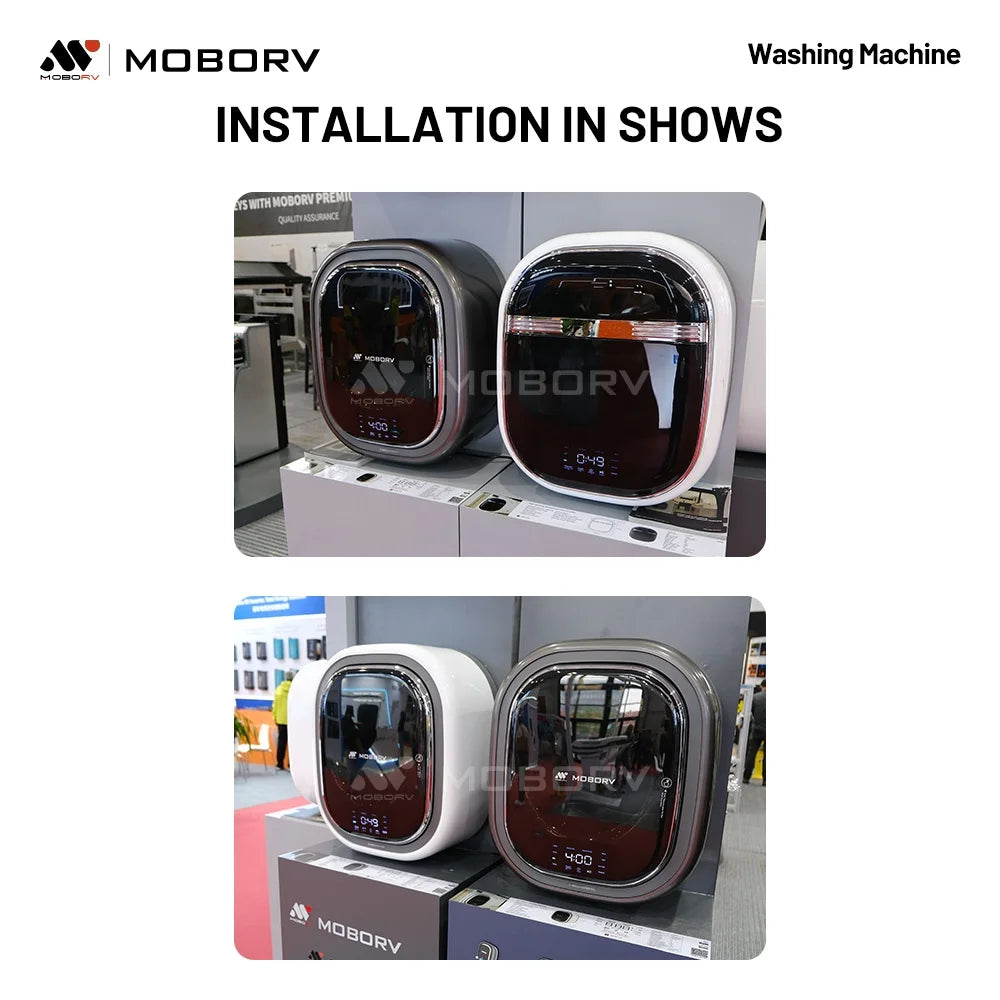 MOBORV MOTORHOME PART ACCESSORIES RV APPLIANCES AUTOMATIC FRONT LOAD MINI WALL MOUNTED WASHING MACHINE and Dryer CCC Certified