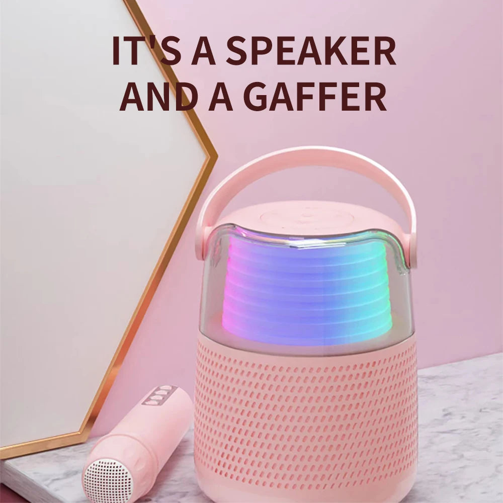 Cyboris Y1 Mini Karaoke Player Wireless Speakers Portable Microphone BT Speaker Sound Family Party Karaoke Subwoofer Boombox