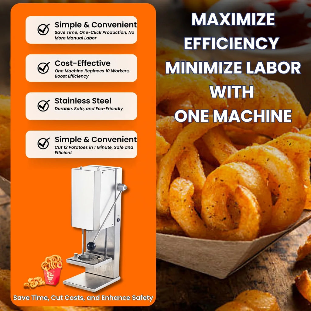 Exclusive Customization Cutter Electric High Safty Commercial Air Fryer 10.5Kg Potato Chips Vertical Packing Machine