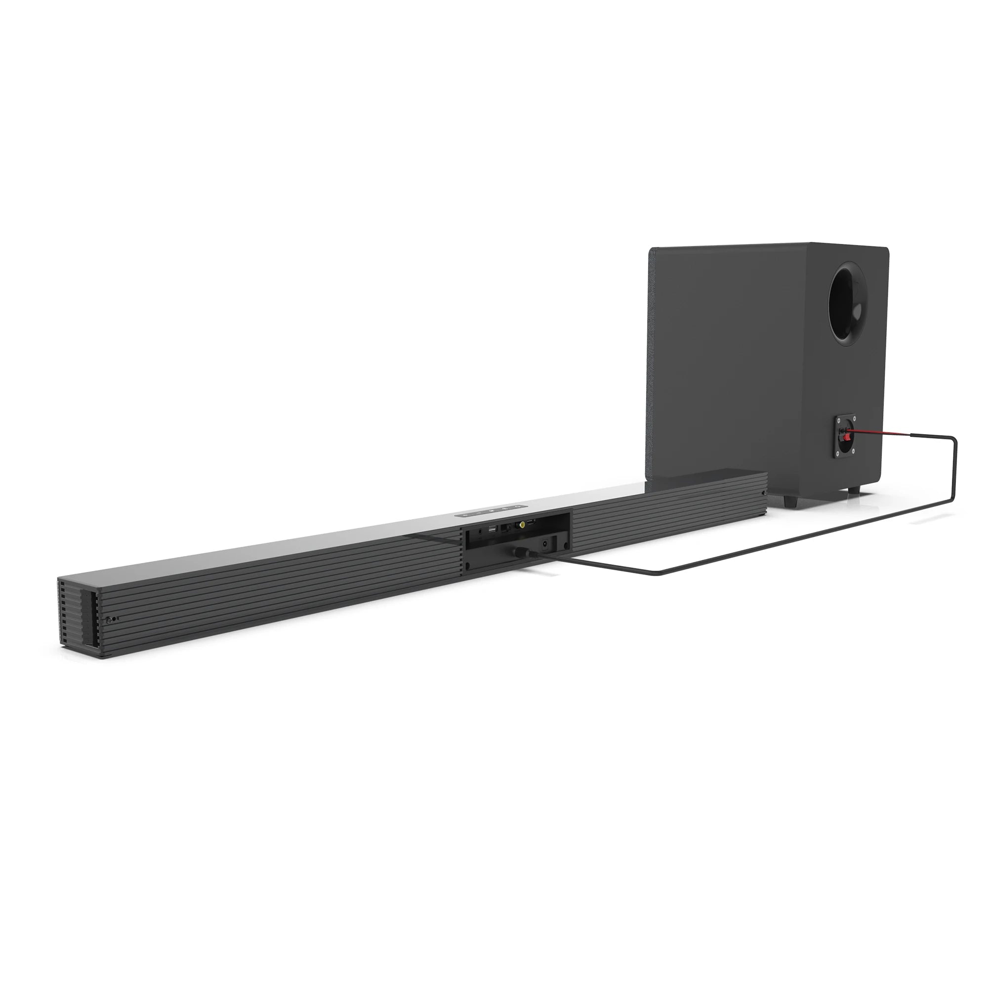 84W TV Sound Bar with Subwoofer Box Soundbar 2.1 Wireless Speaker Home Theater Surround Sound System Aux/USB/Optical/Coaxial/RCA
