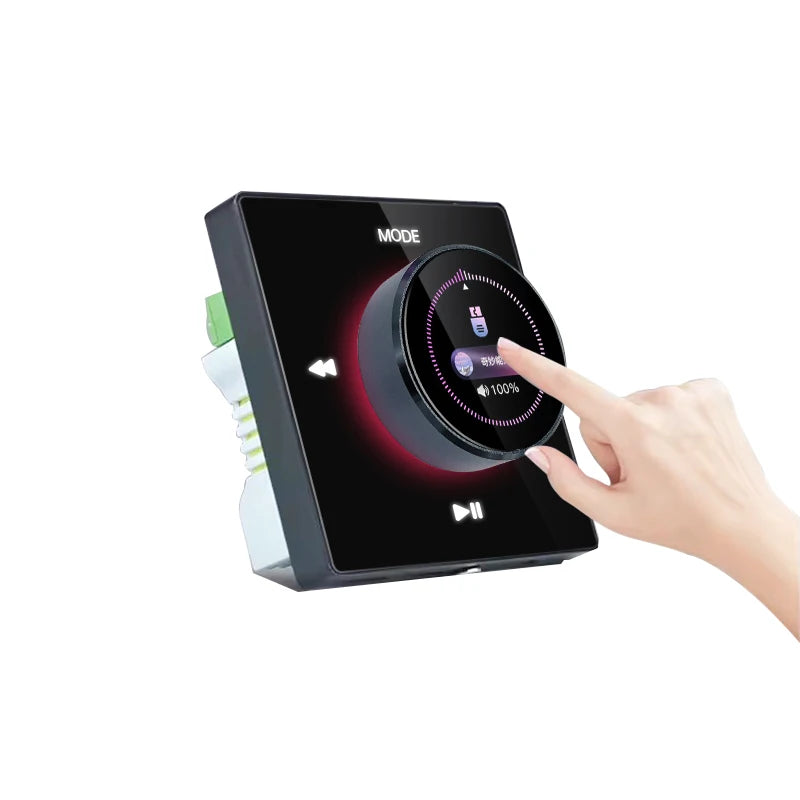 4-Inch Wall AmplifierTouch Screen Wall-Mounted Home Theater System Sound Amplifier for & Host Blue-tooth Background Music