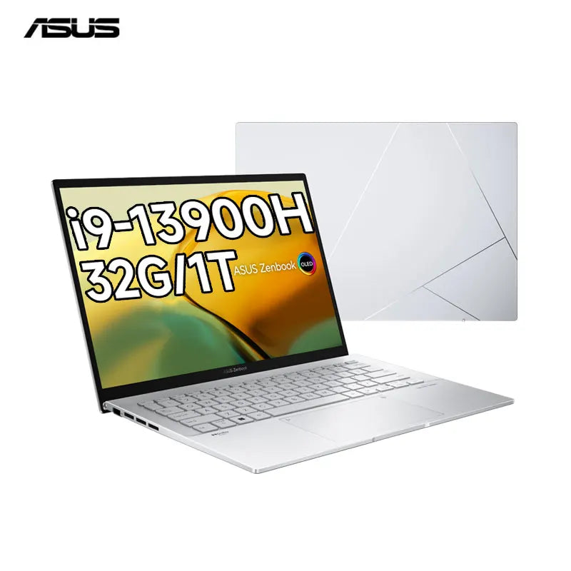 High Cost Performance asus Zenbook14 14inch 2.5K High Color Gamut Laptop Core I9 13900H 32G 1TB Business Office Laptop Computer