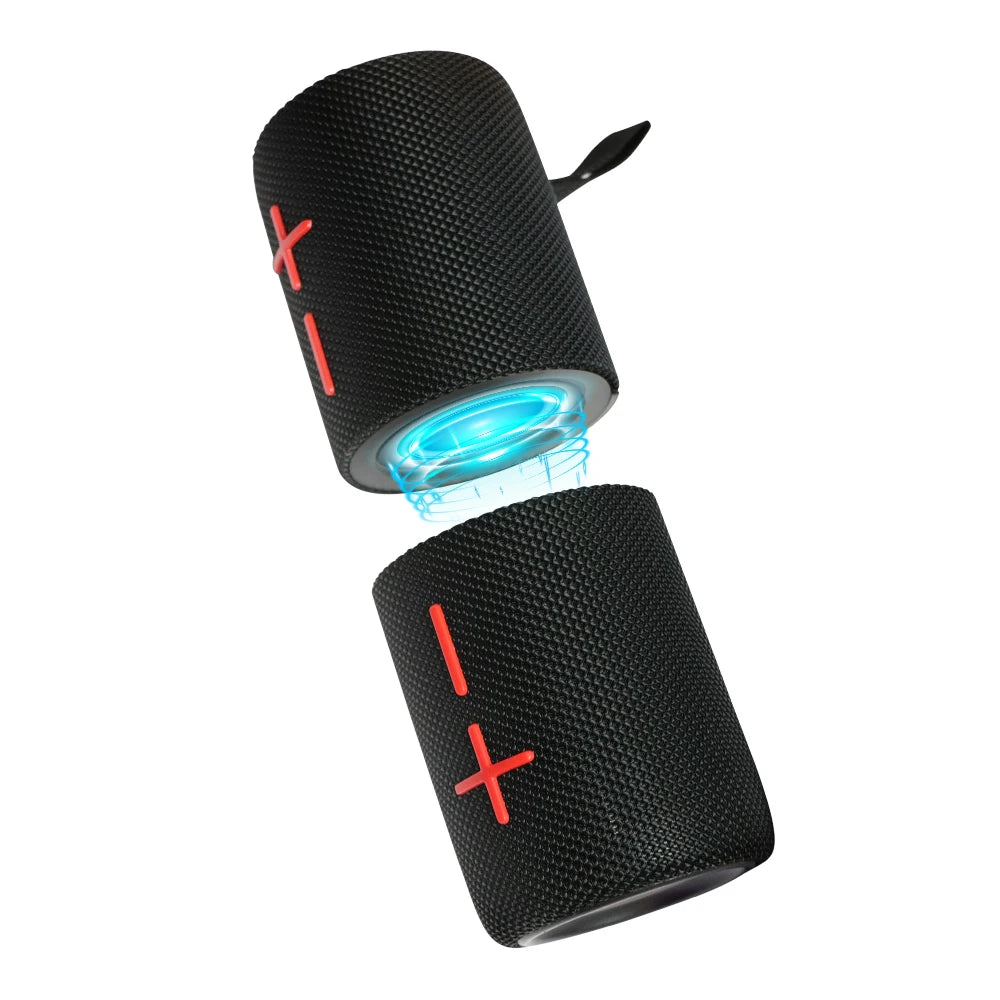 2 in 1 Portable Split Wireless Speaker, IPX6 Waterproof Magnetic Dual Speaker with RGB Lights TWS Pairing for Outdoor, Home