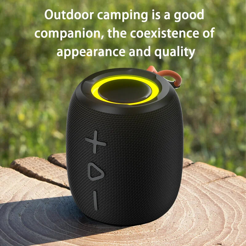 Popular New Material Wireless Speaker BT5.3 Portable Sound Equipment Subwoofer  Surround Sound Audio Neckband Speaker with Mic