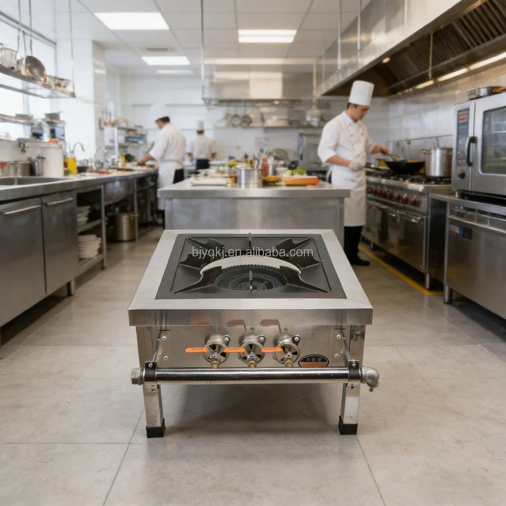 Wholesale Kitchen Appliance Double Burners Gas Stove Stainless Steel Low Gas Cooker