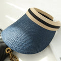 Summer Woman Sun Hats Anti-UV Female outdoor Visor Caps Hand Made Straw Cap Casual Shade Hat Empty Top Hat Beach cap