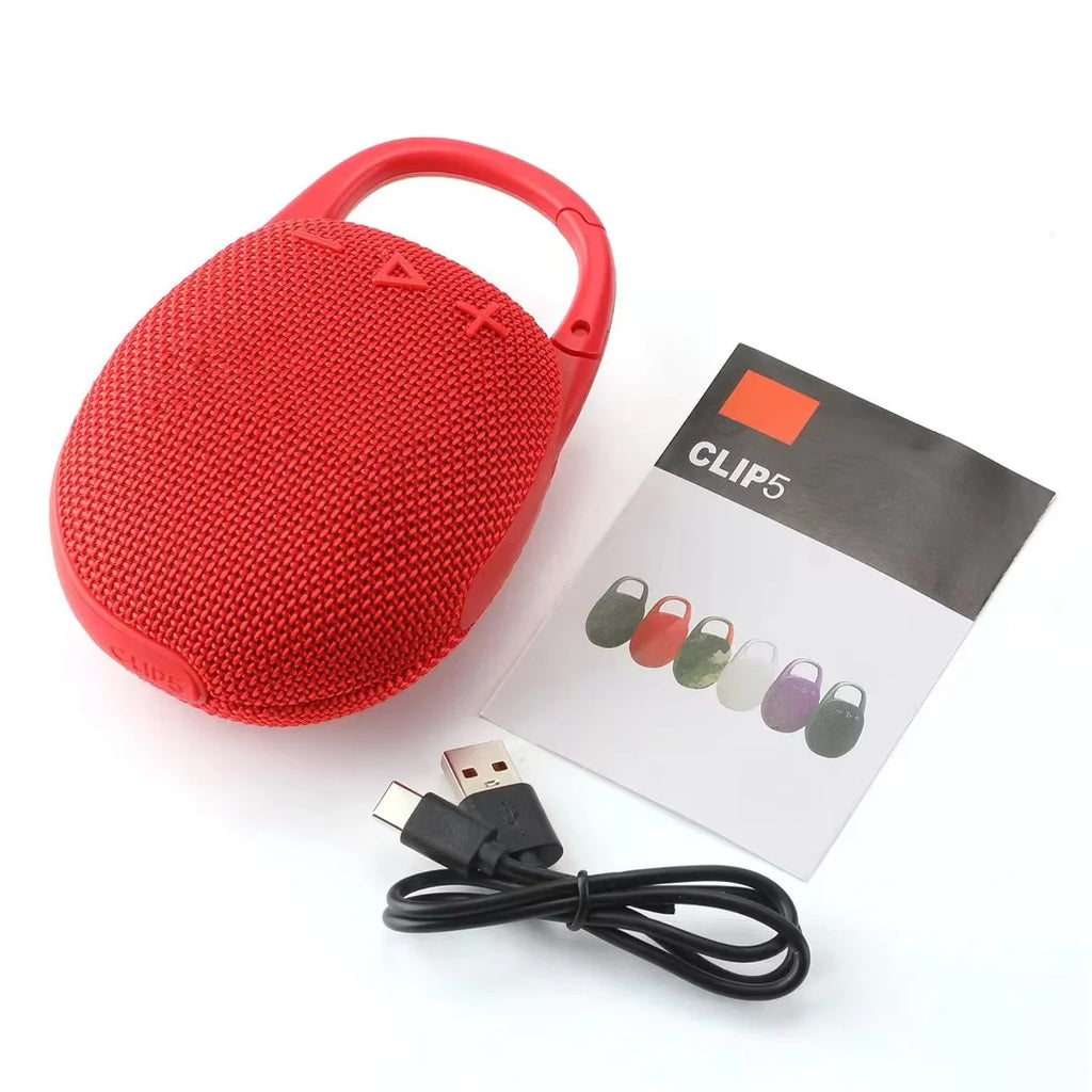 CLIP5 Portable Outdoor  Speaker Mini Bass Wireless with Waterproof Plug-in Cross-Border New Product Powered by Battery