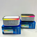 Wireless Charger for Alarm Clock Colorful RGB LED Flashing Light Desk Lamp Speaker Mobile Phone Computer Living Room